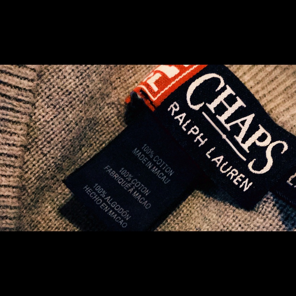Chaps Gray Sweater - Picture 2 of 2